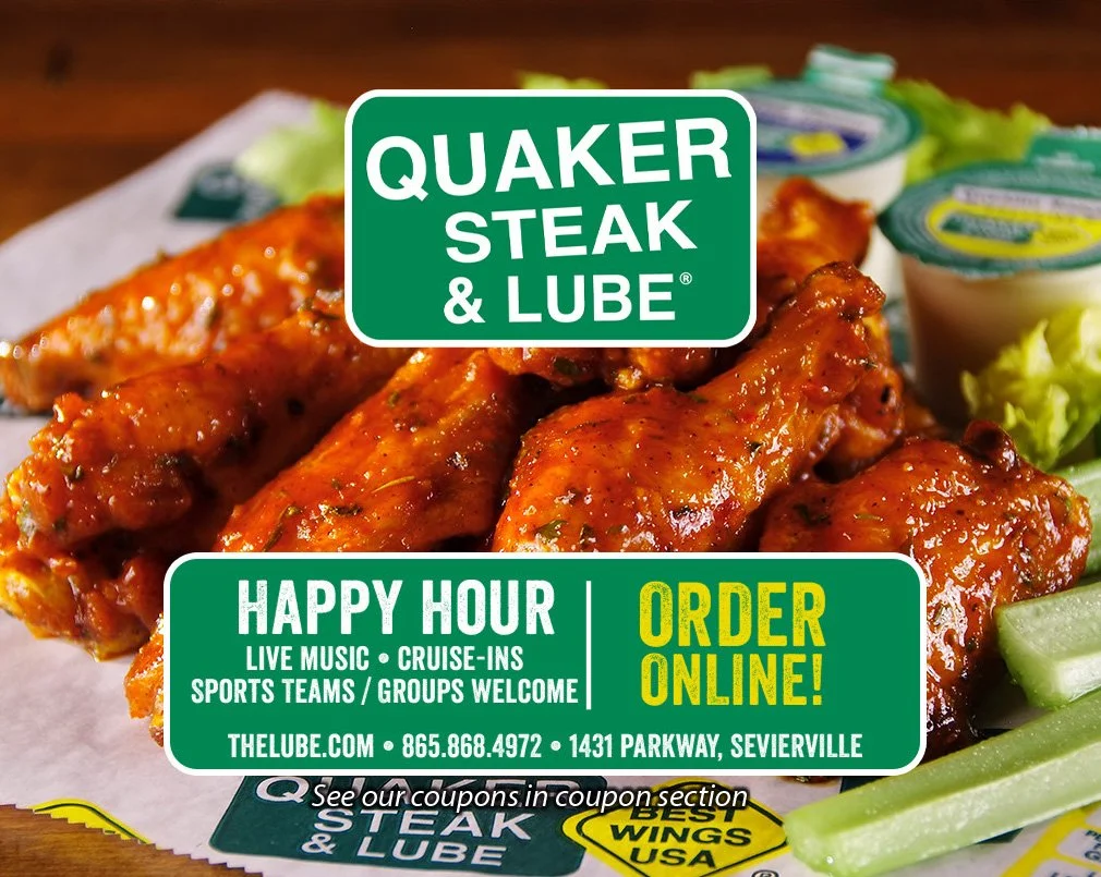 Quaker Steak and Lube Coupon — Smoky Mountain Coupon Book