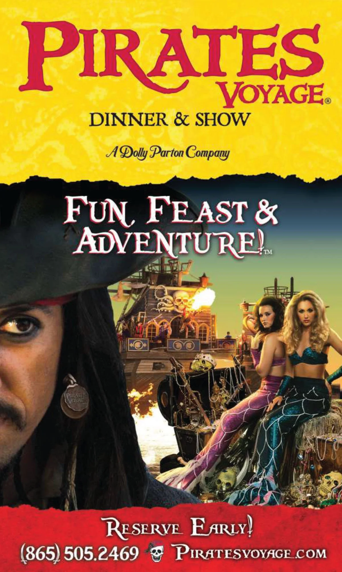 Pirates Voyage and Dinner Show Coupon $3 OFF — Smoky Mountain Coupon Book