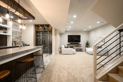 We build beautiful basements to handle and impress all your Christmas company.