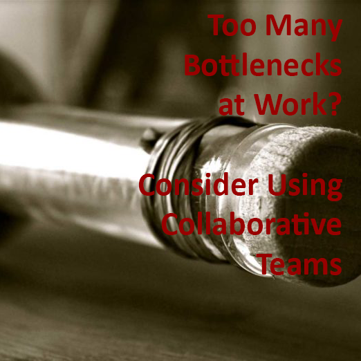 Title: Too Many Bottlenecks at Work? Consider Using Collaborative Teams Publication: Training Industry Magazine , August 2017 This article how hub-and-spoke management policies may have worked in previous generations, but the modern on-demand business culture requires quicker turnaround times and more streamlined decision-making. Published as an article on the Training Industry website.