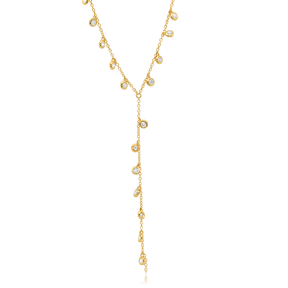 Droplets Y-Shape Necklace