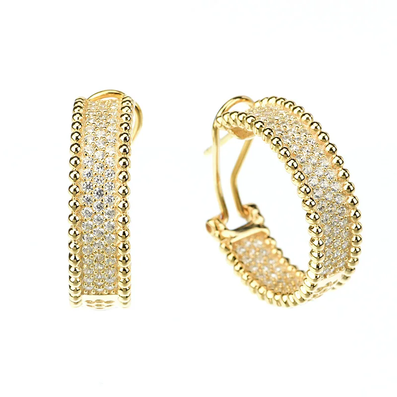 Perla Pavé Loop Earrings