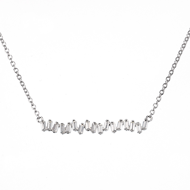 Baguette Rhythmic Bar Necklace