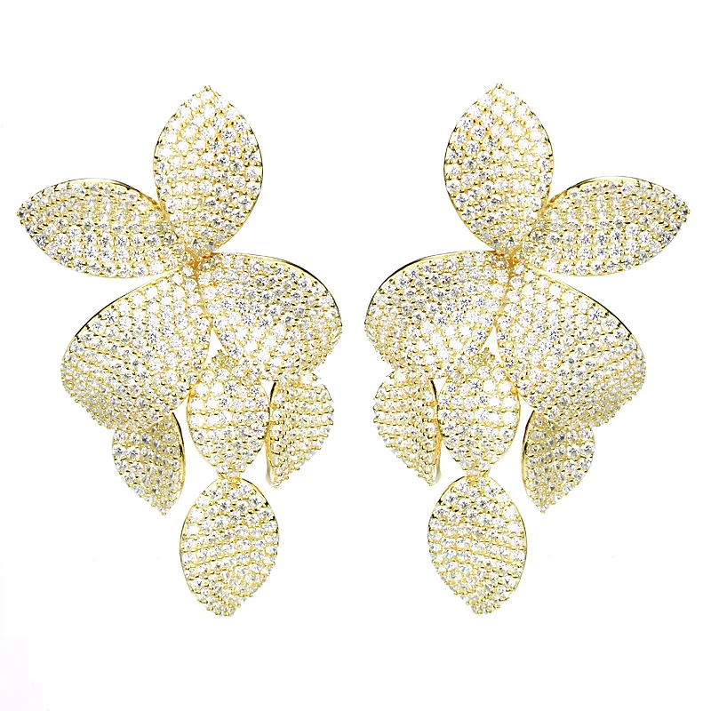 Bloom Pavé Drop Earring