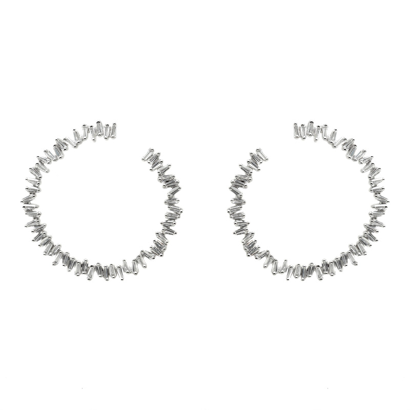 Baguette Loop Strokes Verso Earrings