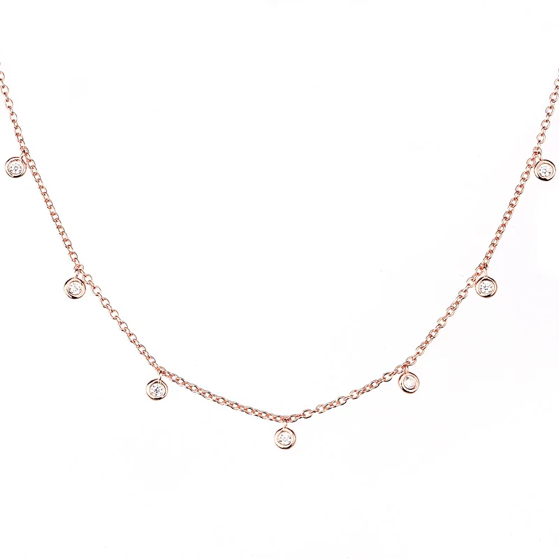 Droplets Short Necklace or Choker