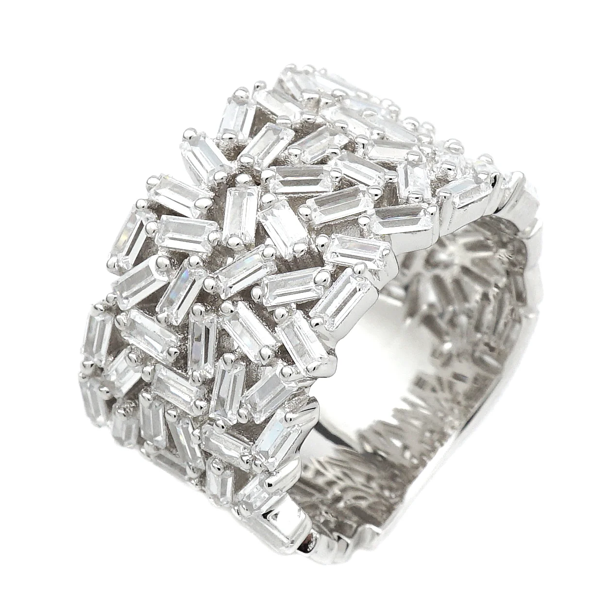 Baguette Strokes Ring