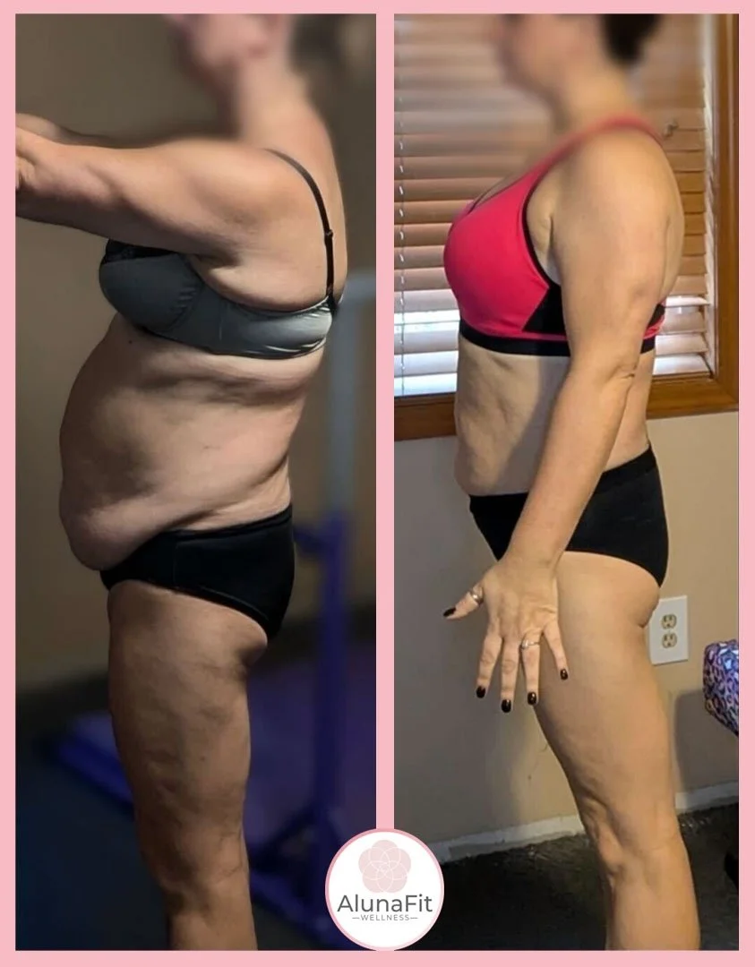 weight loss before and after transformation