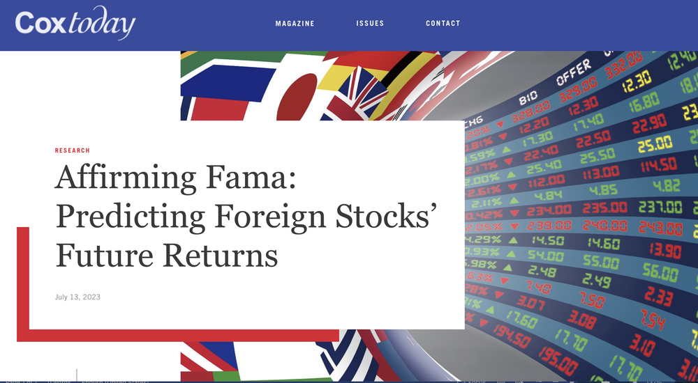 Predicting Foreign Stocks' Future Returns