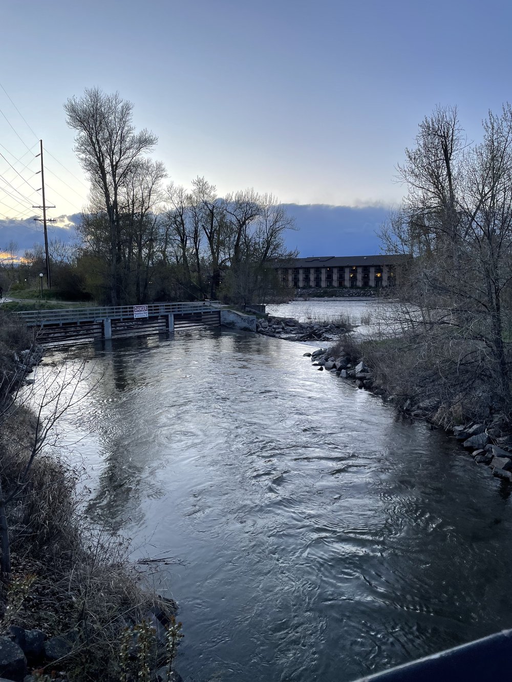 Walk Across River from U. Montana