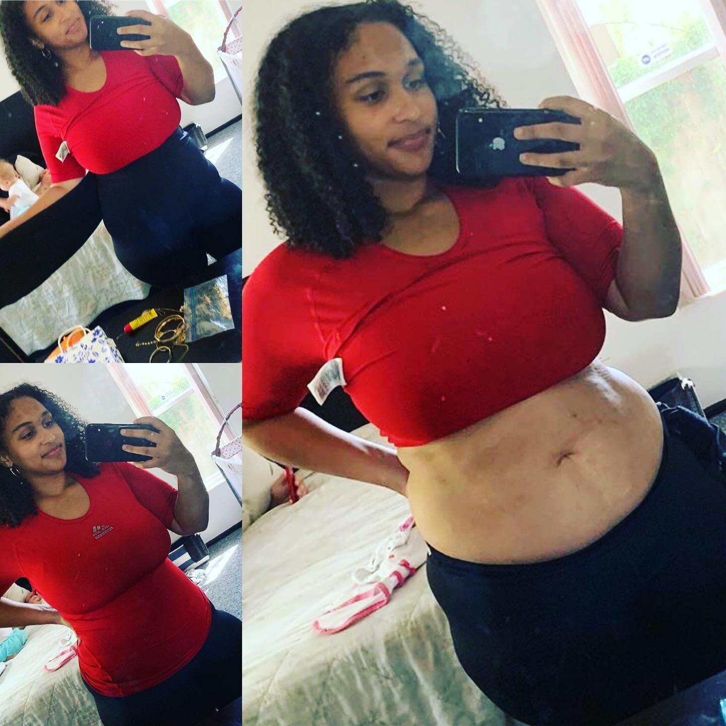 We LOVE ❤️ to hear how @prende.pants are helping real life mommas take back their bodies and regain self confidence!! 💪🏾 Thank you for sharing your story  @kenziewiththekurls !! 🙌🏽 &ldquo;Okay y&rsquo;all so Ima be honest with you guys, there is 