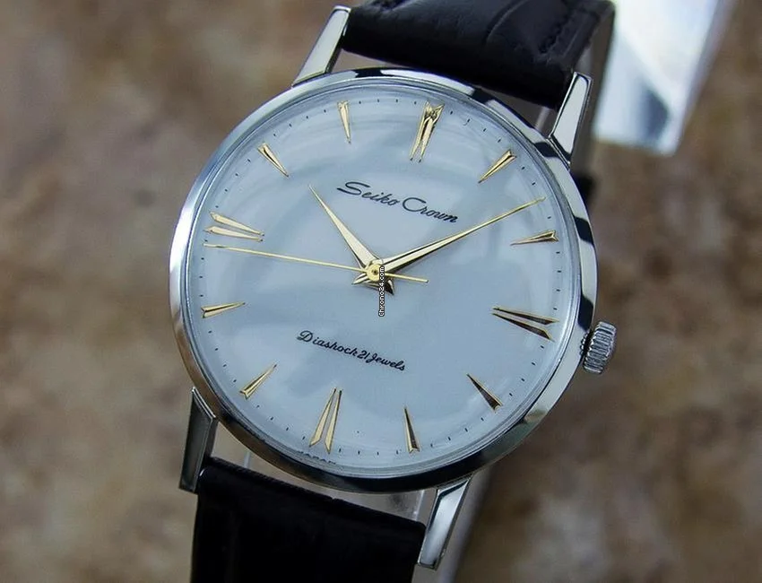 1950s Seiko Crown in stainless steel | Chrono24