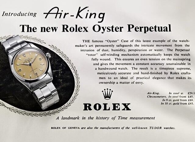 rolex air king 1958
