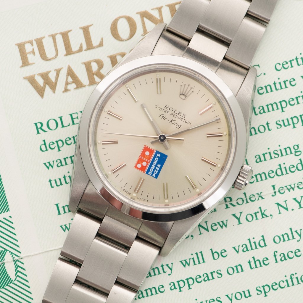 rolex air king domino's pizza price