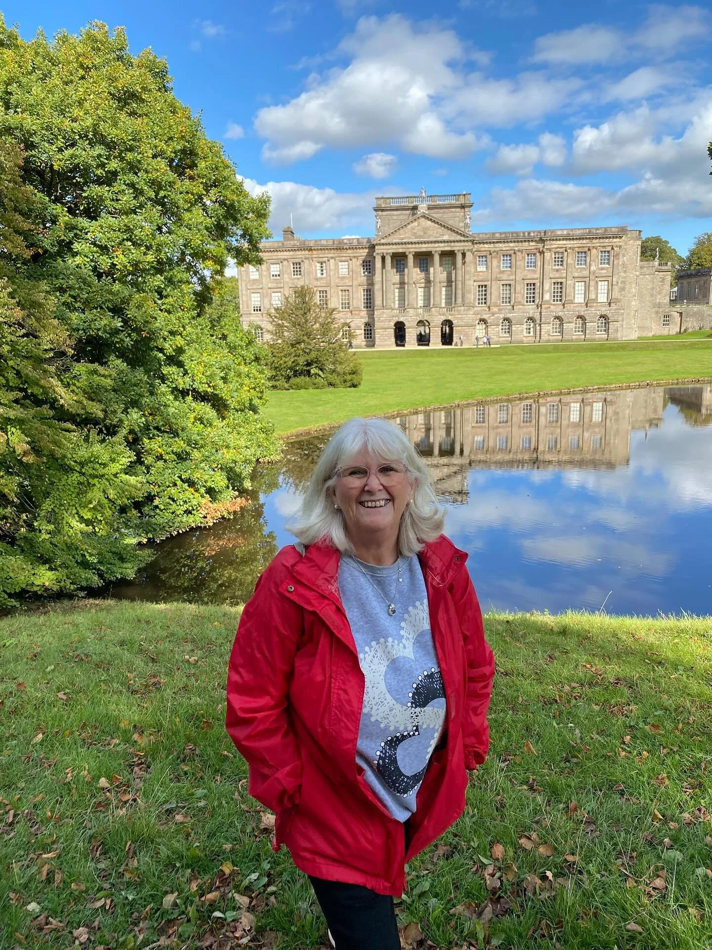 Had a lovely day out at Lyme Hall. Nice walk around lake and gardens. @nt_lymepark