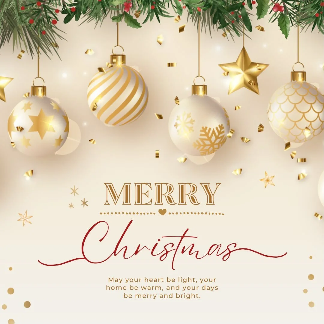 Wishing you a very Merry Christmas ✨
May your day be gentle, warm, and filled with moments that matter most. 🎄