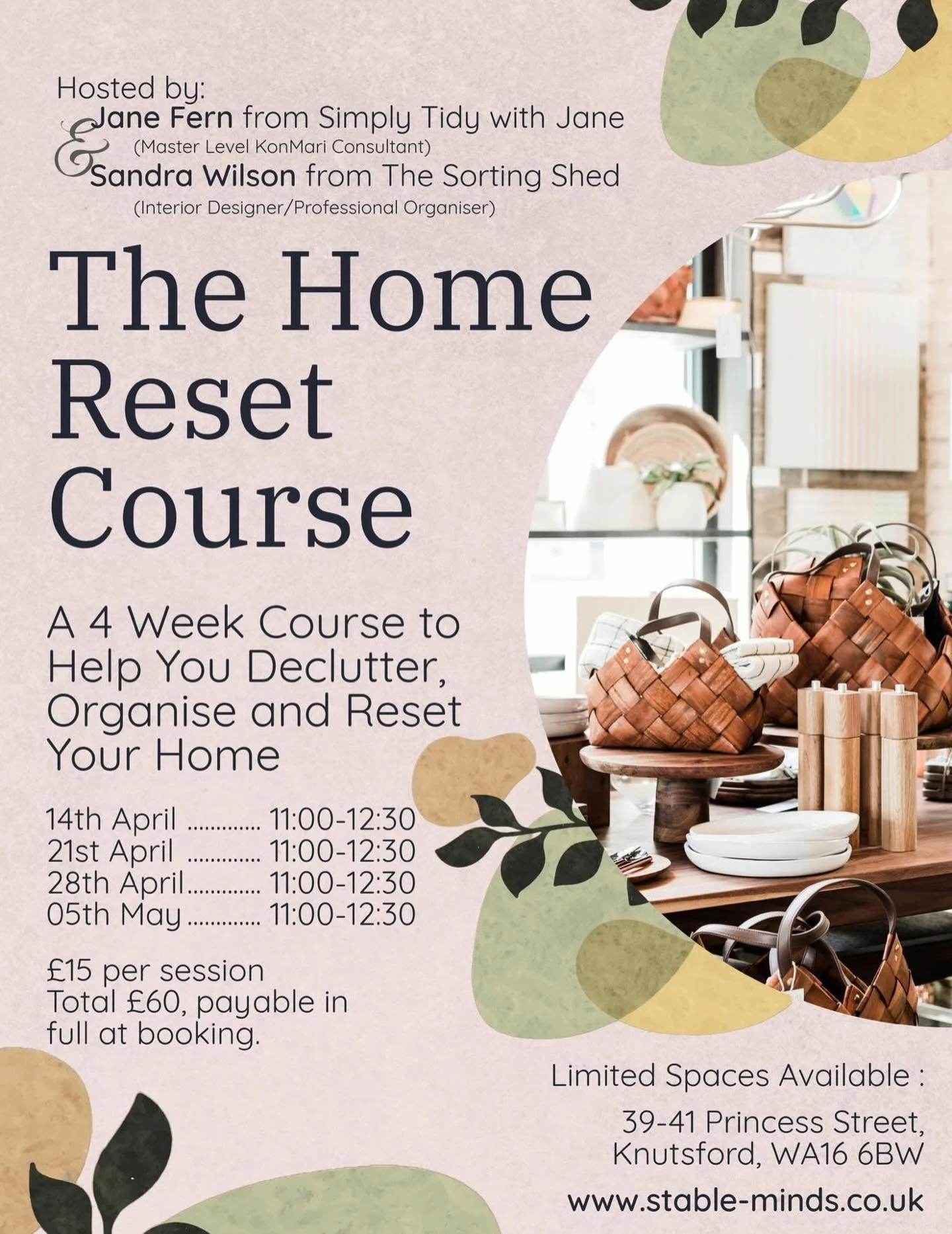 If you&rsquo;ve been wanting to make changes in your home but don&rsquo;t know where to start, this is for you 🤍

Our Home Reset Workshop is designed to give you the skills, confidence and guidance to finally create the change you&rsquo;ve been thin