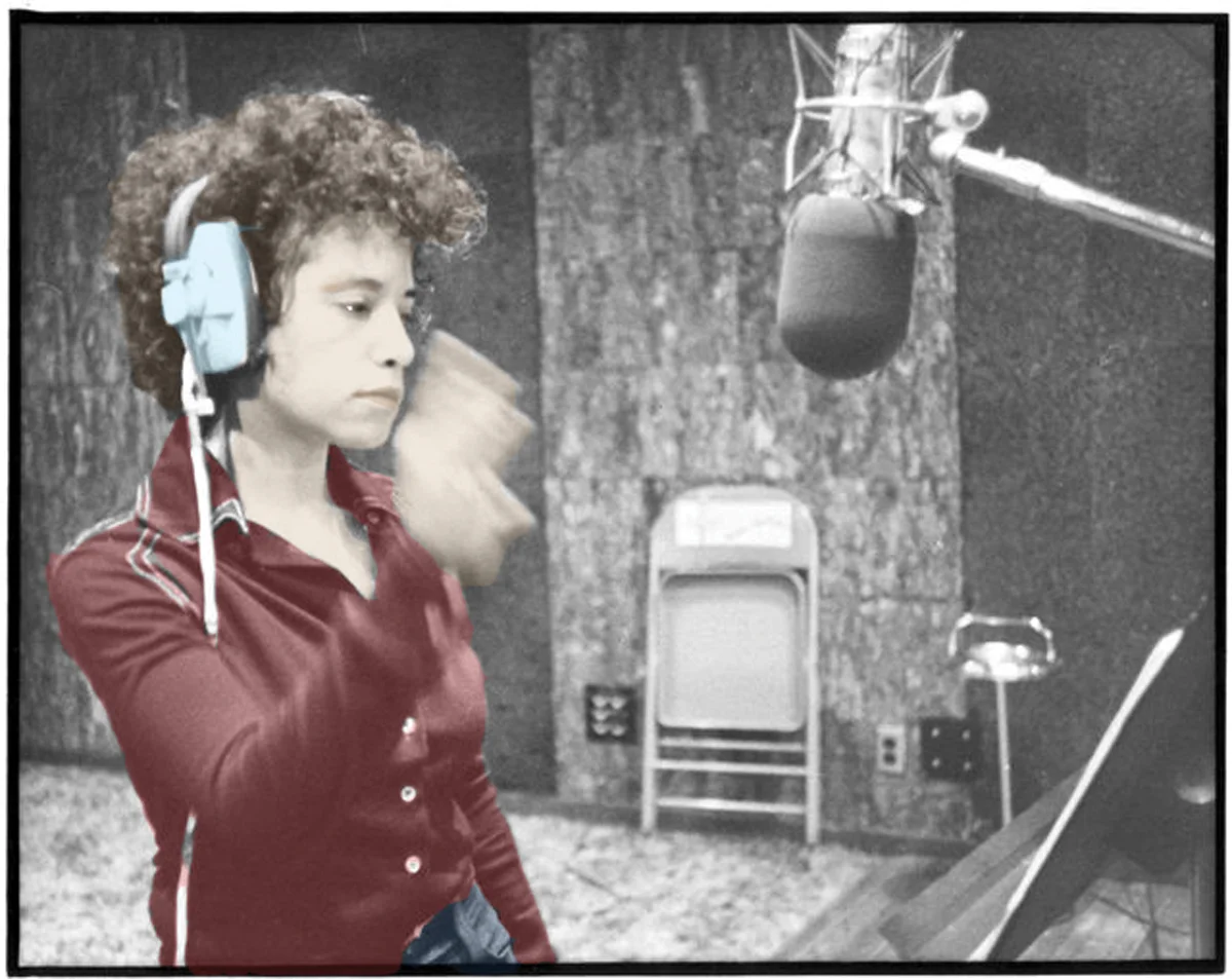 1974 in the studio photo by Peter Cunningham