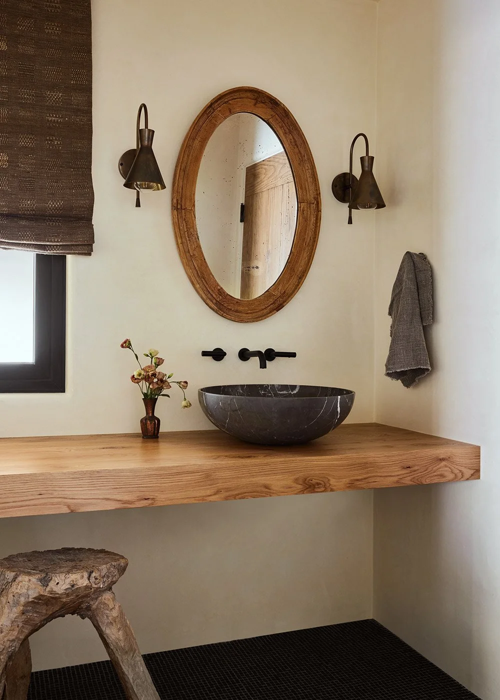 Santa Ynez Ranch Home Guest Bathroom