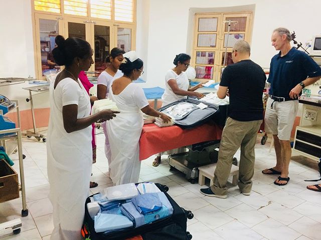 These pictures warm the heart and soul. Discarded supplies from our operating rooms reach a charity hospital in North #India. One of our dedicated ER nurses sorts and packs these items for delivery. This supply chain occurs by the hardwork and selfle