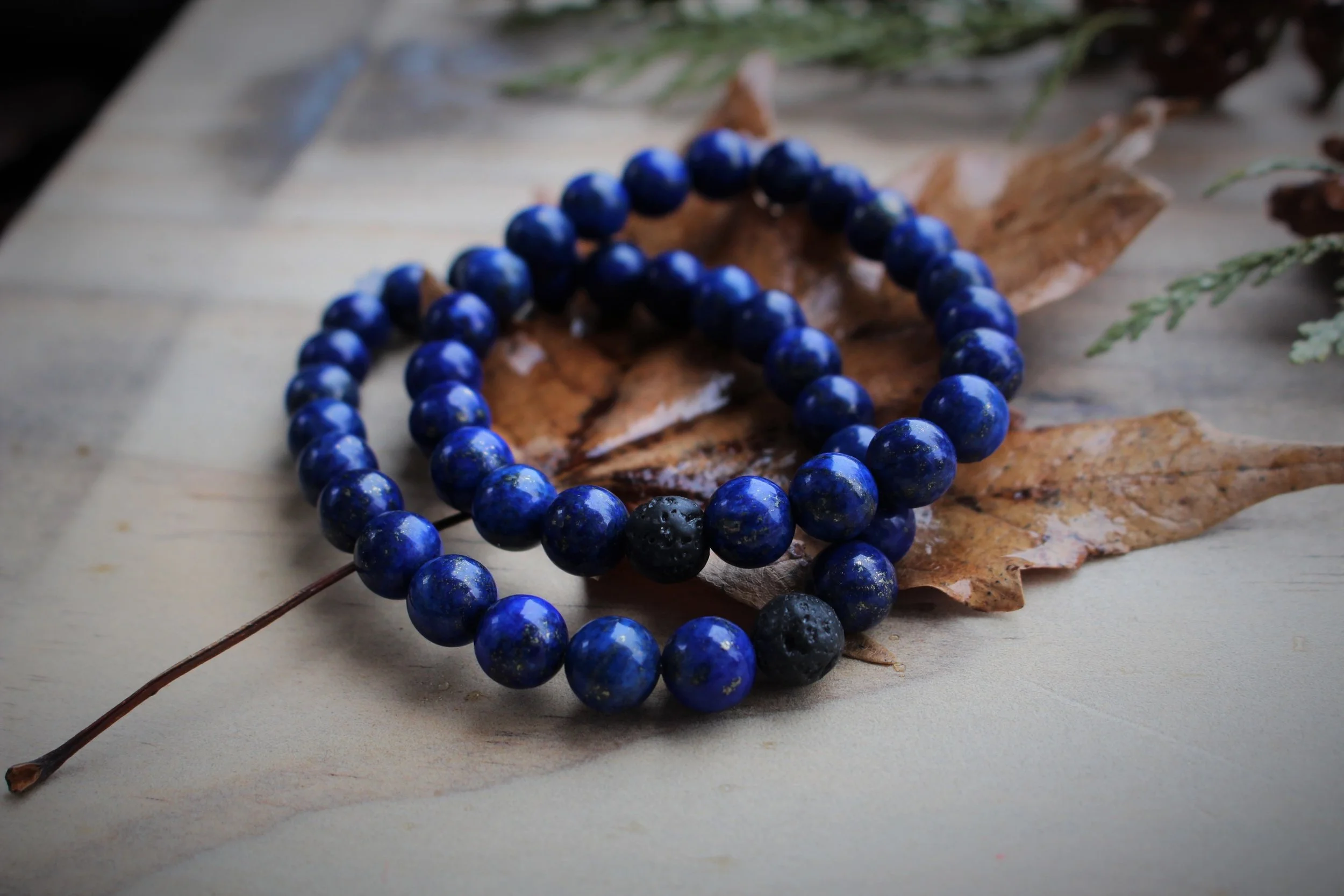 Lapis Lazuli Diffuser Chakra Bracelet