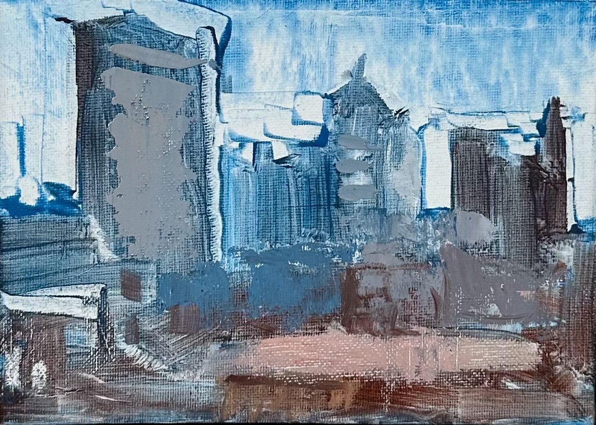 Skyline Cutout, 5x7, Oil on panel, $175, framed.jpeg