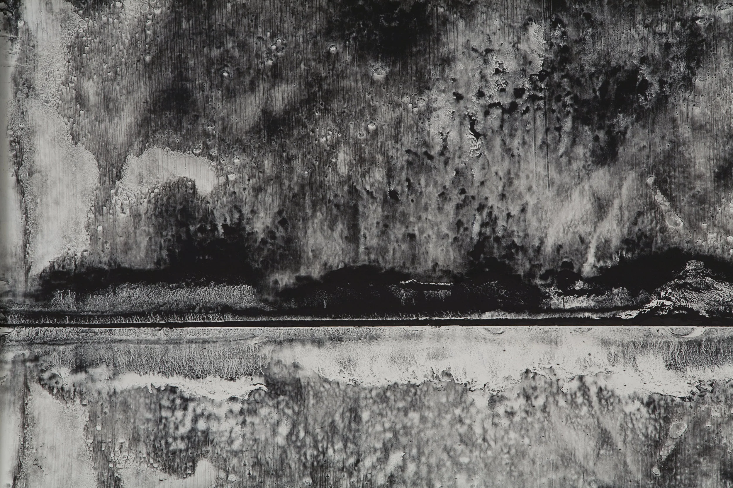 Marine, Paysage de nuit (détail), 2010 pigment sur papier 121,9 cm x 152,4 cm