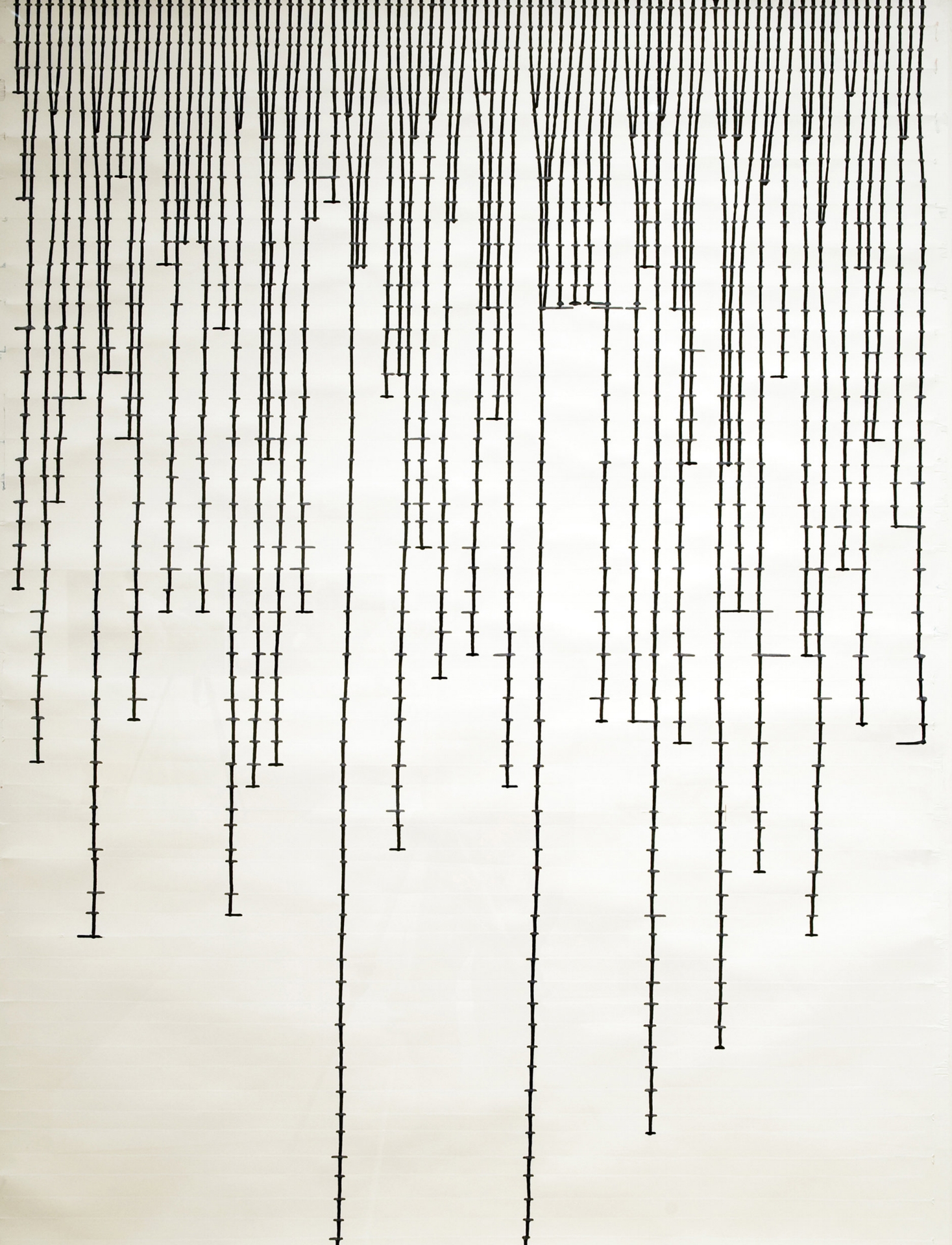 Duo-Grille II, 2009 encre sur papier 122 cm x 91 cm