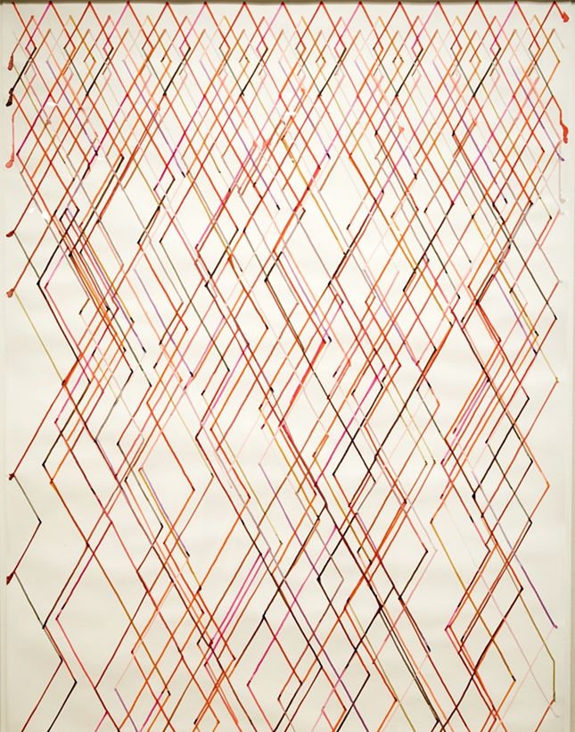 Duo-Arlequin, 2008 encre sur papier 150 cm x 112 cm