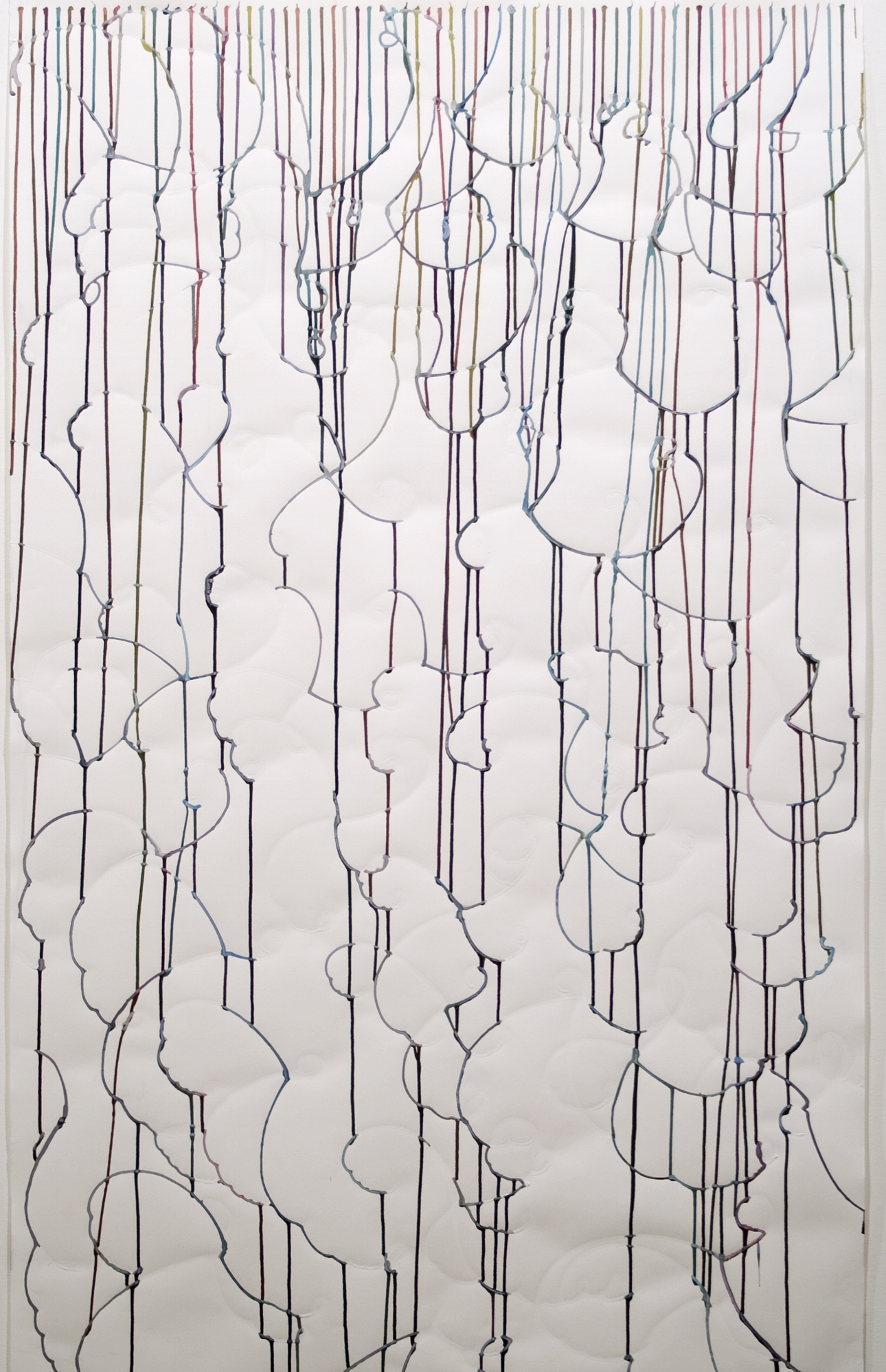 Duo-ruissellement I, 2008 encre sur papier