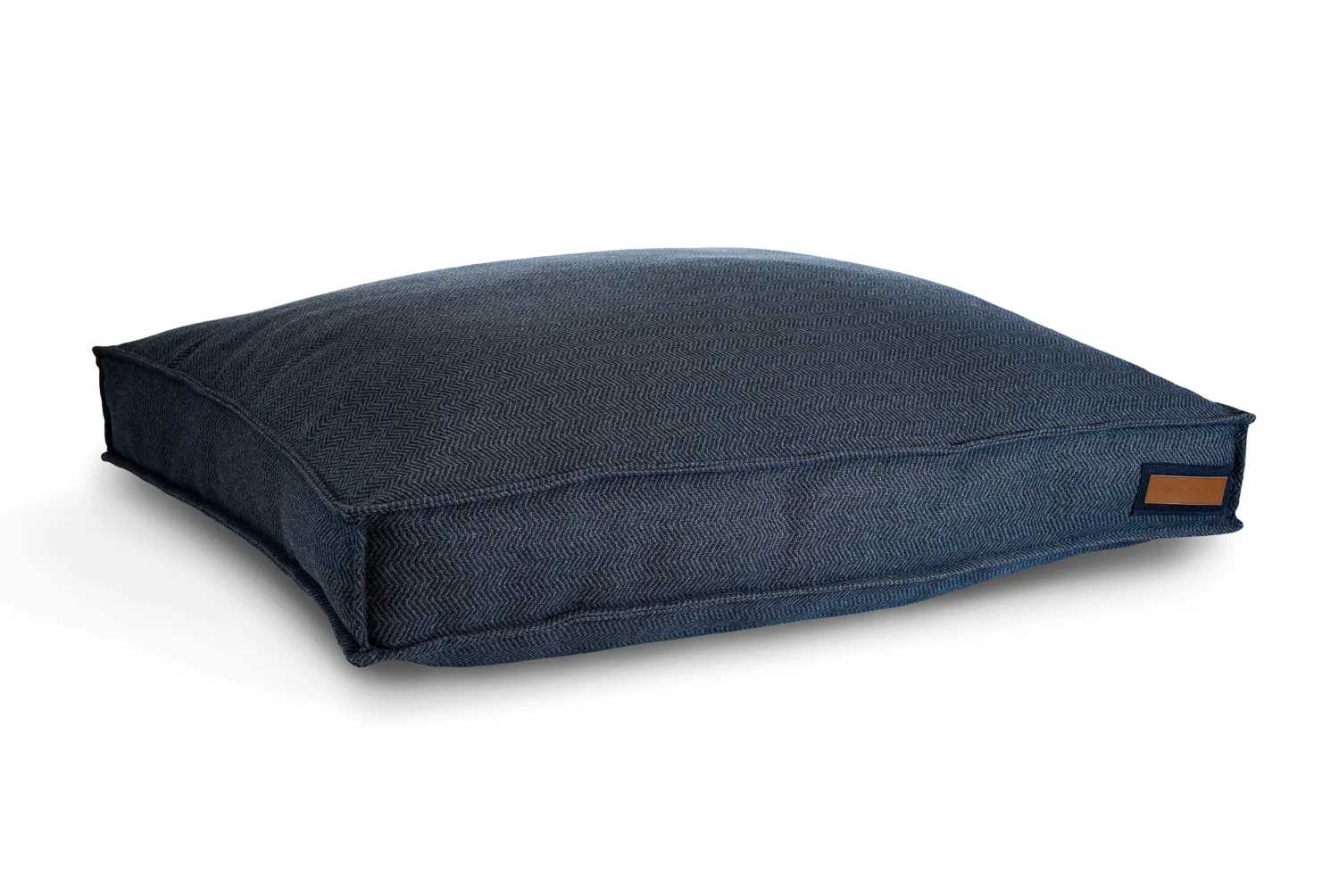 Lounger Cover Navy Herringbone