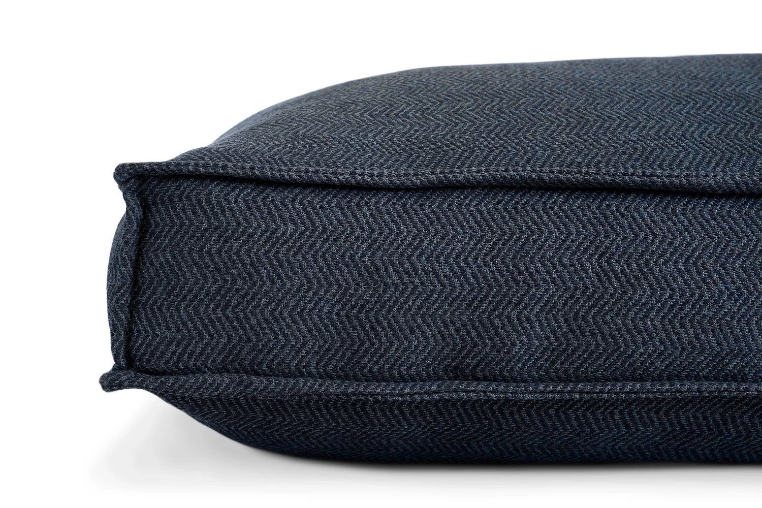 Lounger Cover Navy Herringbone