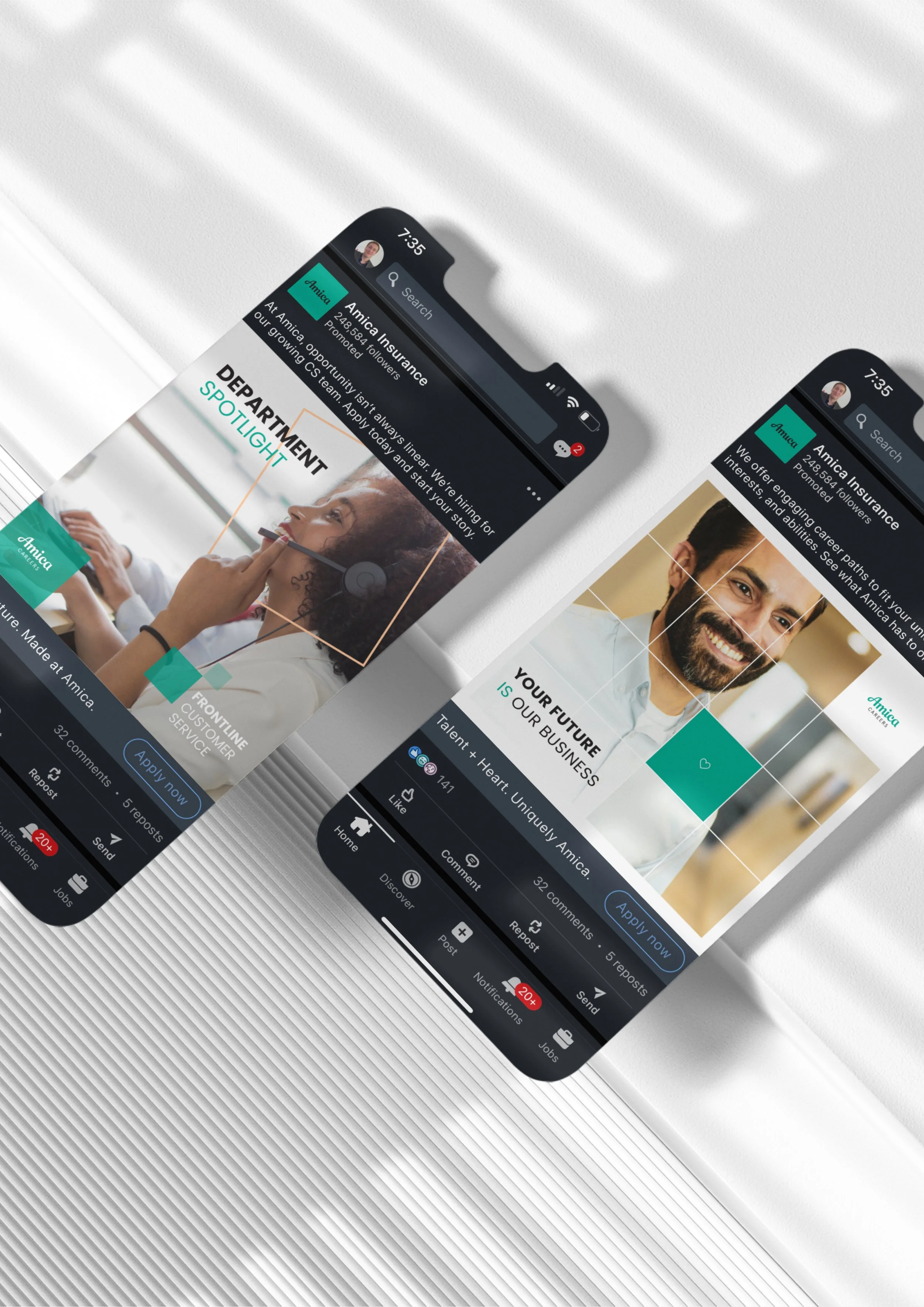 Refreshing Amica’s Employer Value Proposition (EVP) across various recruitment touchpoints to attract and retain top talent in a competitive job market.