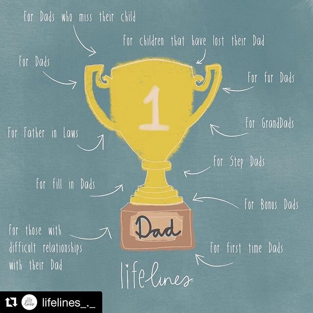 For all the father figures in the world.  You are amazing. Thank you x @lifelines_._ ・・・
We are thinking of you all💛 #lifelines #fathersday #happyfathersday #tribenorfolk #gratitude #love #support