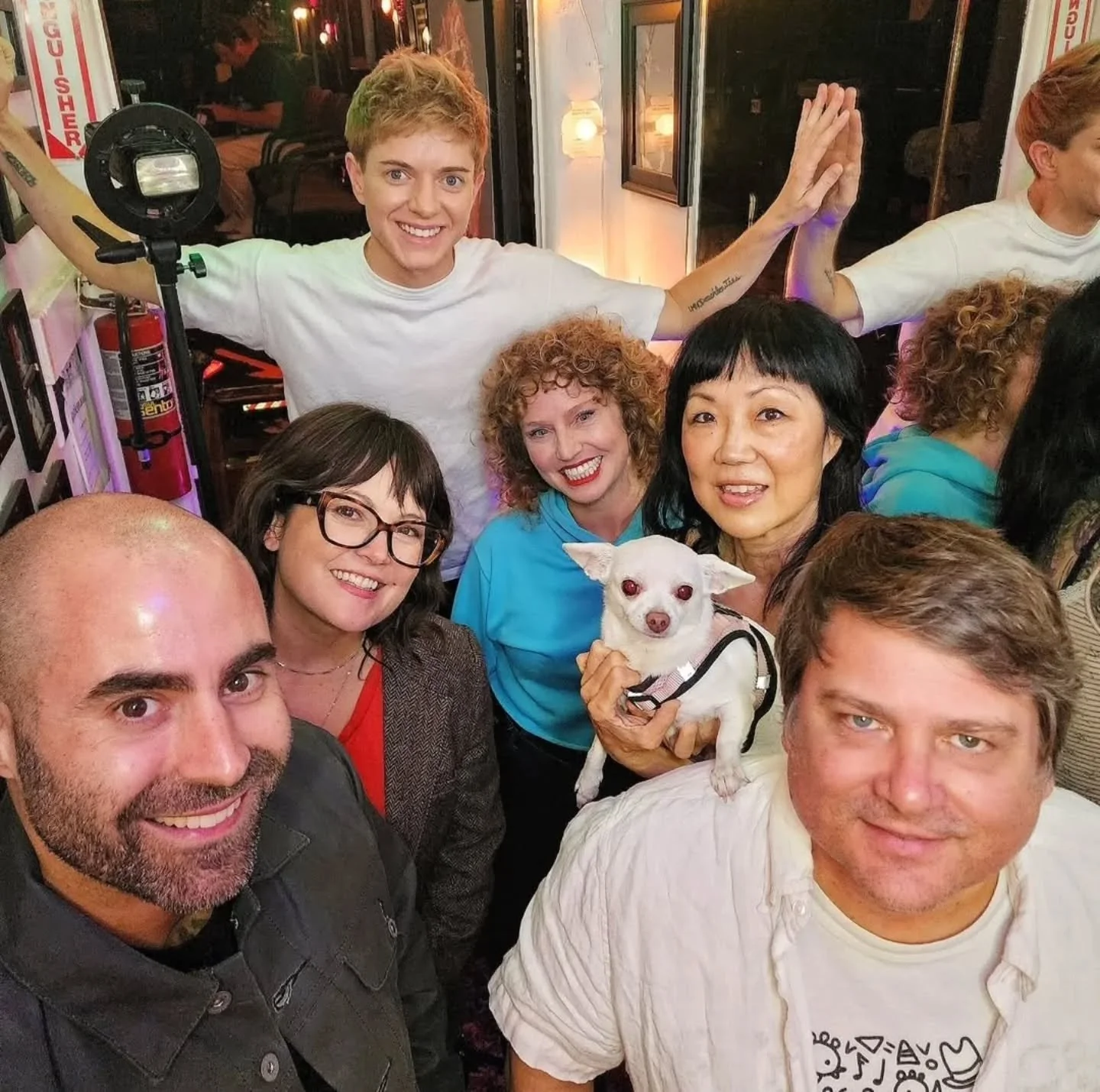 Mae Martin & Friends last night @largolosangeles was a hoot! With killer stand-up sets from @hooraymae and comedy legend @margaret_cho , magical music from @watkinsfamilyhour and some fun-time make'em ups from me, Mae and the LA's queen of improv