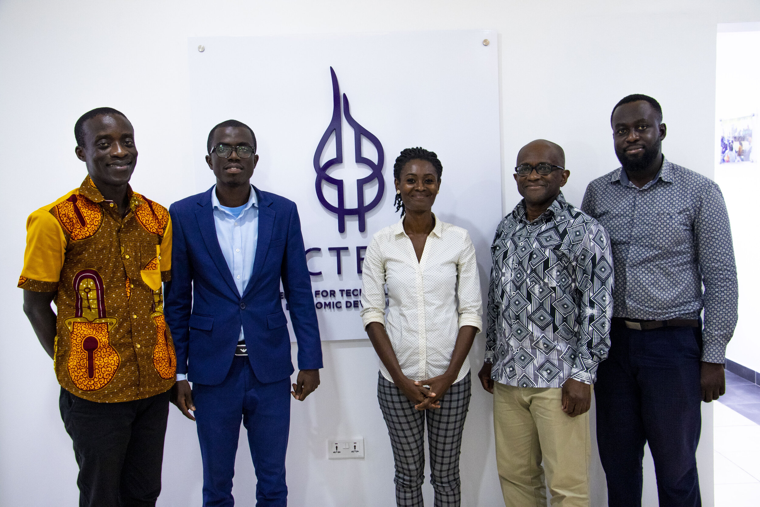 CTED-GCX brokers with PI Prof. Yaw Nyarko at the CTED Accra office