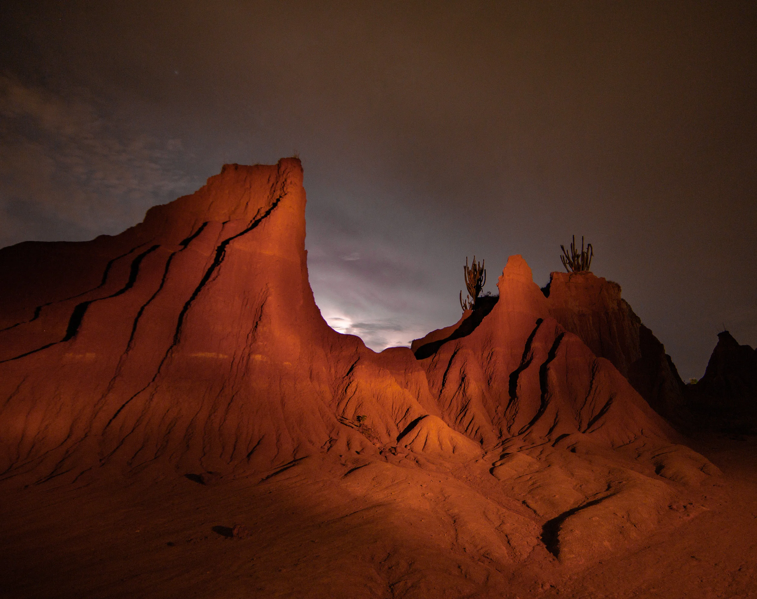 Fotografía de noche en el desierto de la Tatacoa