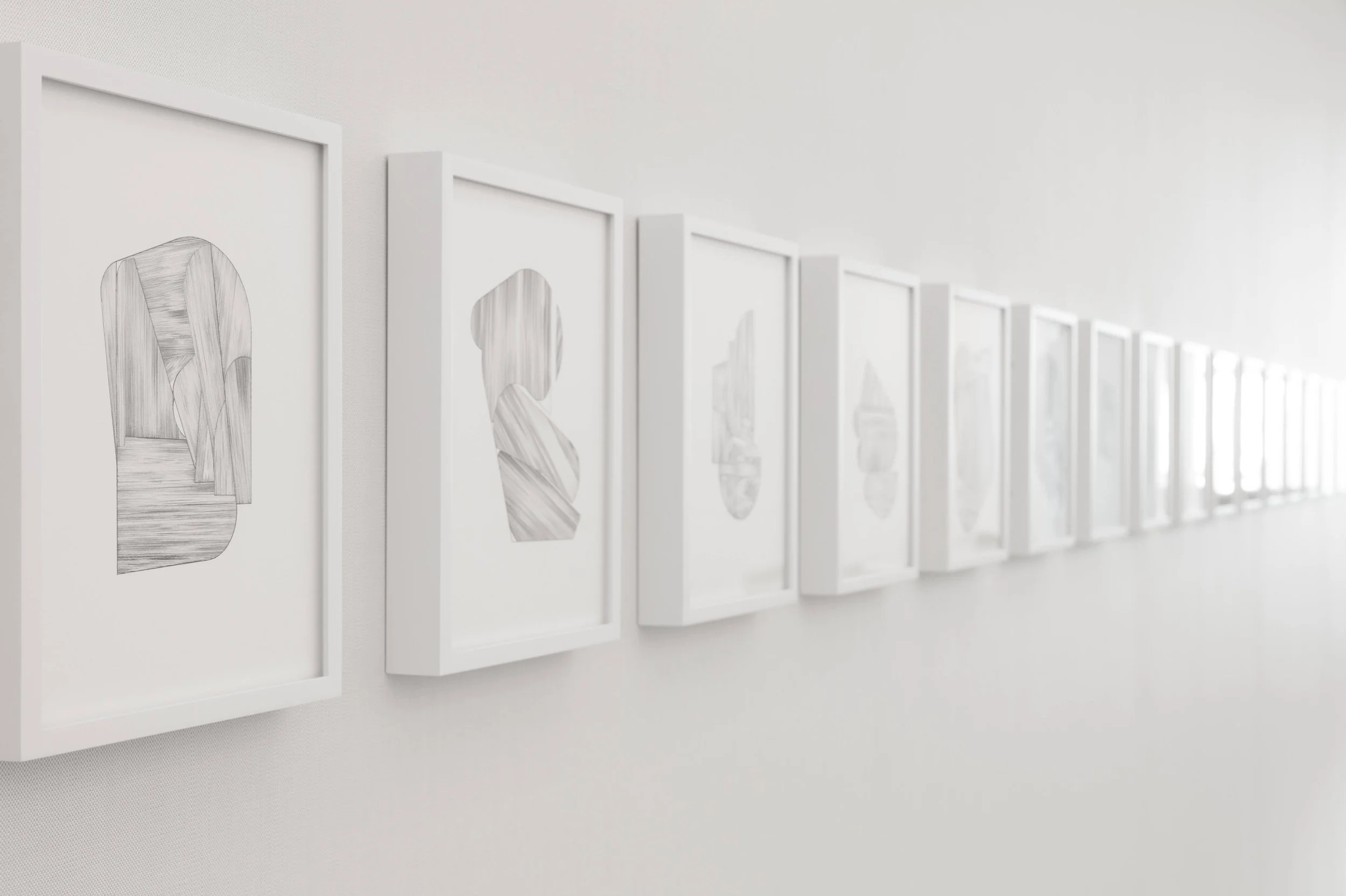  Departures. graphite. 2024  placed in partnership with Hodges Taylor Gallery and Reynolds Gallery 