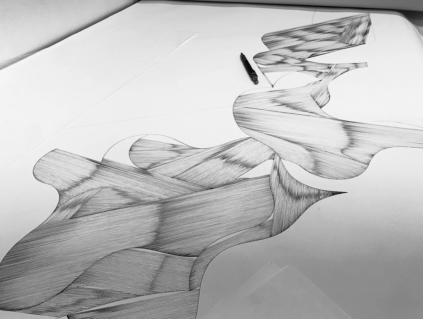 ✍🏽 progress on a biggun&hellip; ✍🏽 #drawing