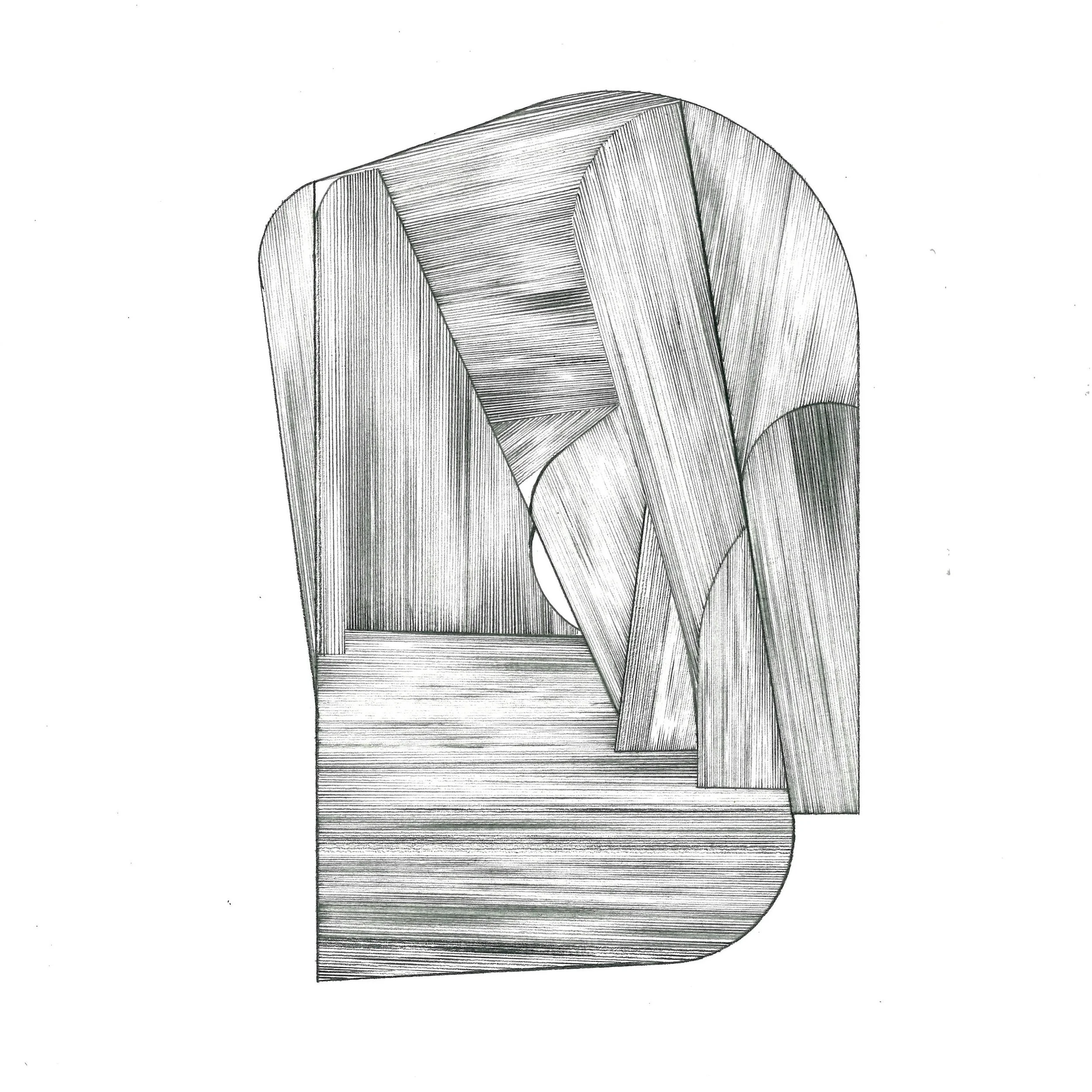   departure2    graphite. 9×12 2024  placed in partnership with Hodges Taylor Gallery and Reynolds Gallery 