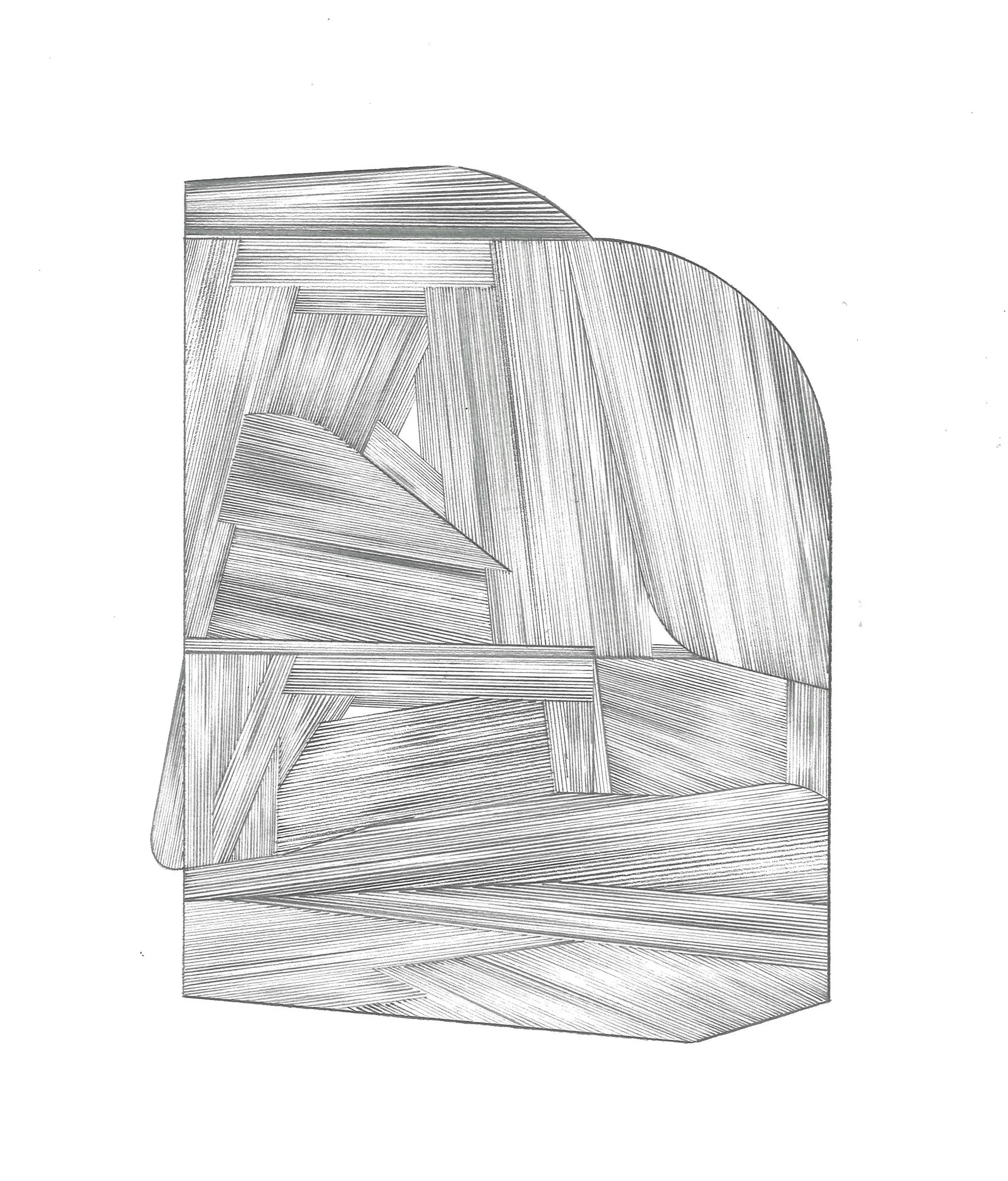   departure2   graphite. 9×12. 2024  placed in partnership with Hodges Taylor Gallery and Reynolds Gallery 