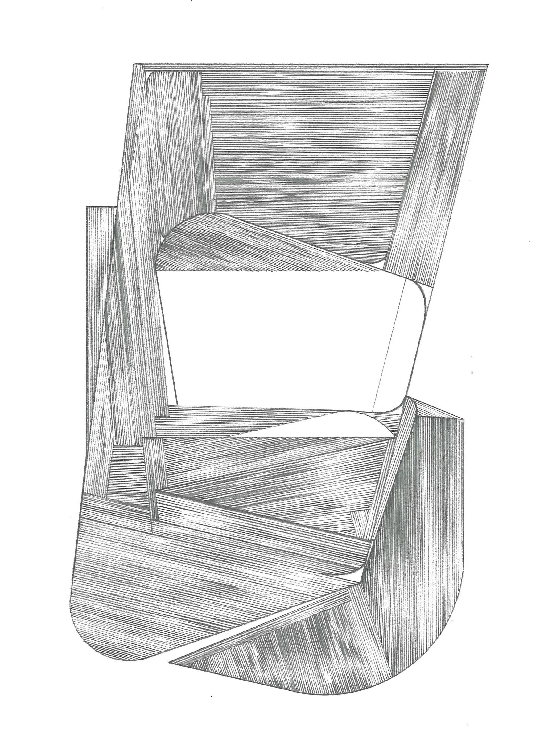   departure3   graphite. 9×12. 2024  placed in partnership with Hodges Taylor Gallery and Reynolds Gallery 