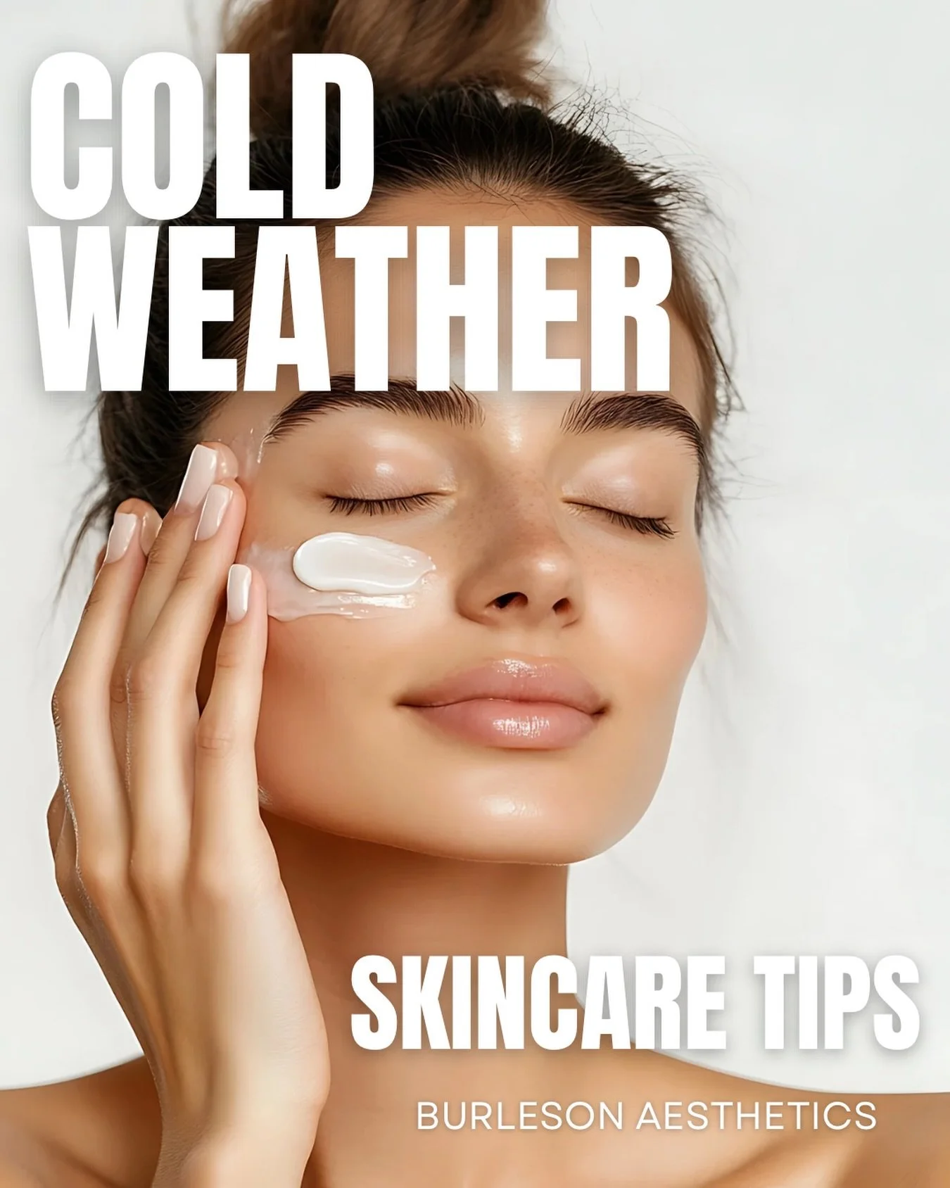 Cold weather skincare tips! 👇🏼
Your winter routine should focus on hydration and protection ❄️

Cold air, wind, and indoor heating pull moisture from the skin and weaken the skin barrier, leading to tightness, irritation, sensitivity, and accelerat