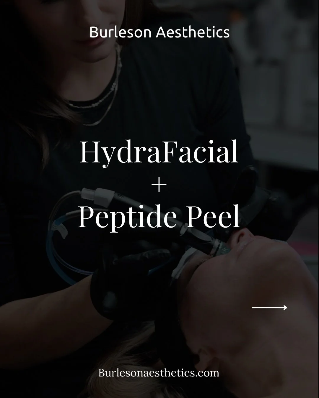 Treatment spotlight: one of my favorite treatments for spring skin. 

This treatment combines a HydraFacial + Peptide Peel to correct your skin in a strategic, results-driven way.

The HydraFacial deeply cleanses, exfoliates, extracts, and infuses hy