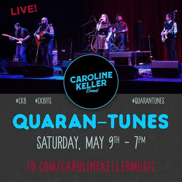 Come hang with us virtually Saturday night at 7pm on Facebook! #quarantunes #ckb #ckbff