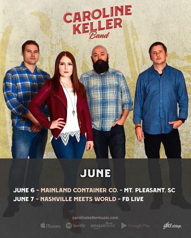 🙌🏼 June! It&rsquo;s not the normal crazy busy June but we are still pumped! We can&rsquo;t wait to be back at @mainlandcontainerco this Saturday evening and then live on the @nashvillemeetsworld Facebook page Sunday! #ontheroadagain #june #livemusi