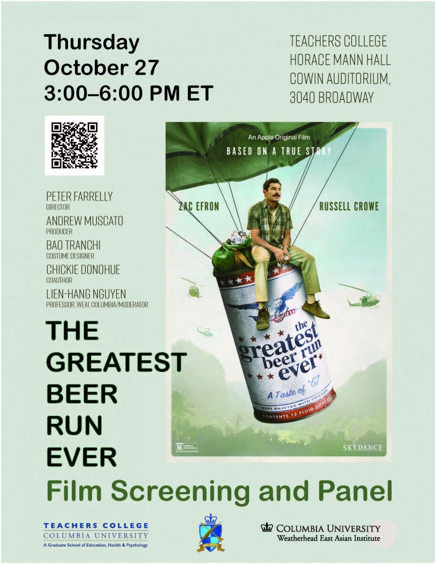 The Greatest Beer Run Ever Film Screening and Panel — New York Southeast Asia Network