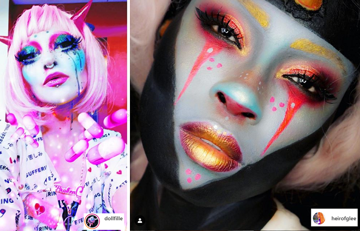 Toshi and heirofglee, two prominent living doll artists