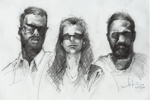 L - R: Antwan, Nigel and Earlonne. Illustration by Antwan Williams.
