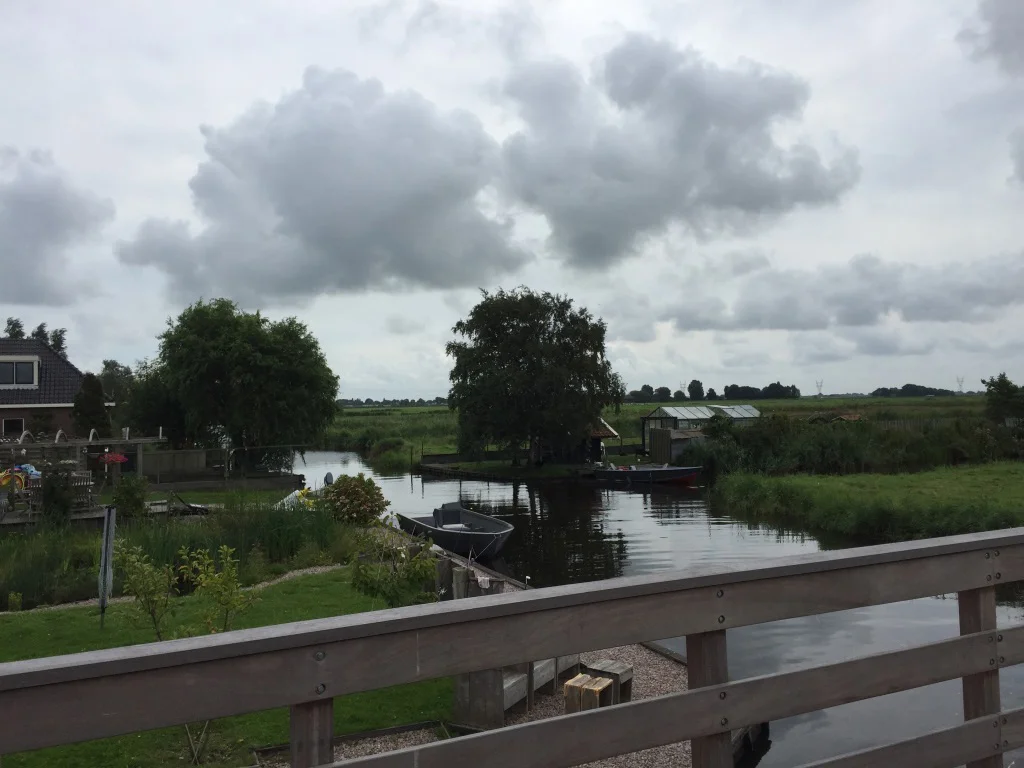 Ruth listens while running along the canals in the Netherlands.
